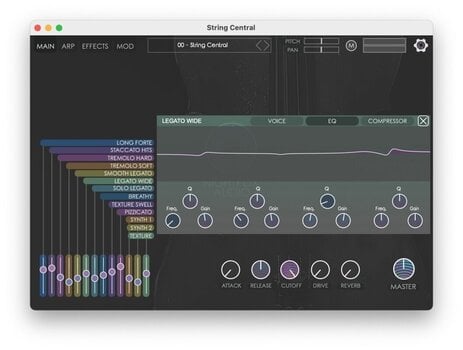 FX protsessori tarkvara pistikprogramm Nightfox Audio Nightfox Audio String Central (Digitaalne toode) - 4