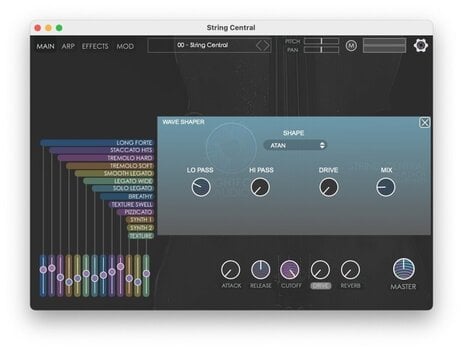 FX protsessori tarkvara pistikprogramm Nightfox Audio Nightfox Audio String Central (Digitaalne toode) - 5
