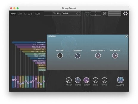 FX protsessori tarkvara pistikprogramm Nightfox Audio Nightfox Audio String Central (Digitaalne toode) - 7