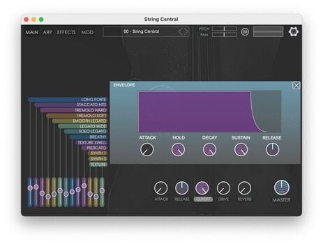 FX protsessori tarkvara pistikprogramm Nightfox Audio Nightfox Audio String Central (Digitaalne toode) - 9