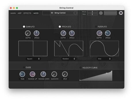 FX protsessori tarkvara pistikprogramm Nightfox Audio Nightfox Audio String Central (Digitaalne toode) - 13