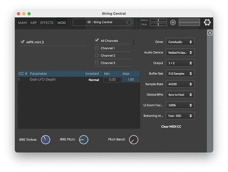 FX protsessori tarkvara pistikprogramm Nightfox Audio Nightfox Audio String Central (Digitaalne toode) - 14