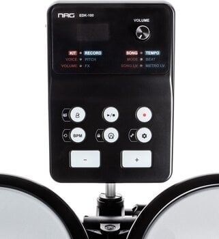 Zestaw perkusji elektronicznej NRG EDK-100 Student Kit Black Zestaw perkusji elektronicznej - 12