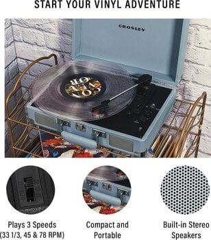 Placă turnantă portabil Crosley Cruiser Plus Tourmaline Placă turnantă portabil - 4