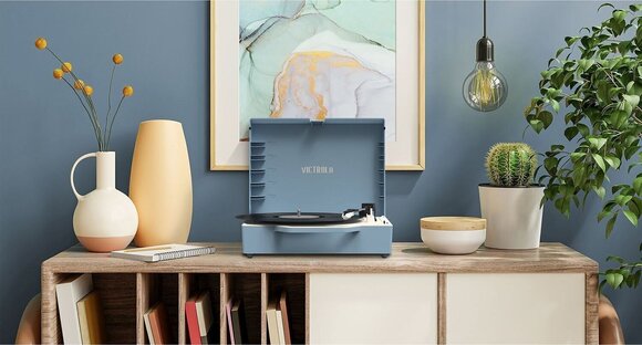 Portable turntable
 Victrola VSC-725SB Re-Spin Blue Portable turntable - 10