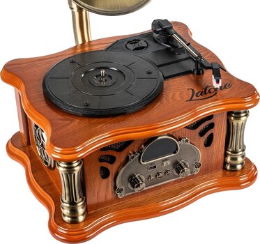 Ретро грамофон Latone The Classic Horn Phonograph Brown Ретро грамофон - 4
