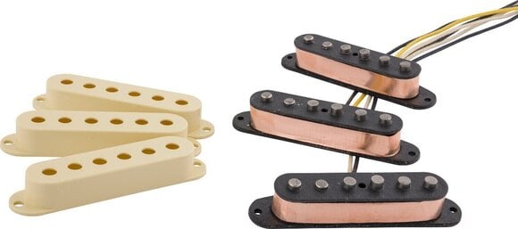 Pickup simples Fender Custom Shop Dual Mag II Stratocaster Set of 3 Vintage White Pickup simples - 3