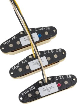 Pickup simples Fender Custom Shop Ancho Poblano Stratocaster Set of 3 Aged White Pickup simples - 2