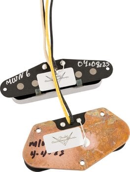 Kytarový snímač Fender Custom Shop '55/'56 Whiteguard Telecaster Set of 2 Black and Chrome Kytarový snímač - 2