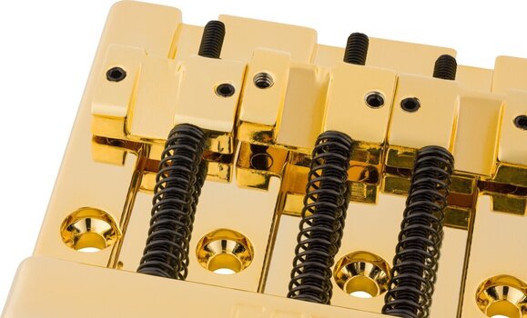 Kobylka pro baskytaru Fender HiMass 4-String Brass Saddles Gold Kobylka pro baskytaru - 2