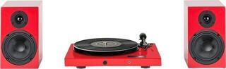 Plattenspieler-Kit Pro-Ject Juke Box E1 + Speaker Box 5E OM5e High Gloss Red Plattenspieler-Kit - 1