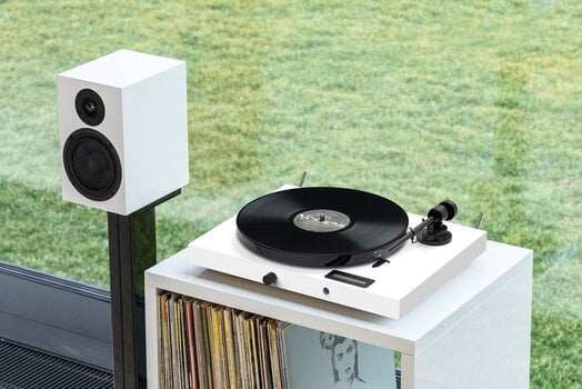 Gramofon kit Pro-Ject Juke Box E1 + Speaker Box 5E OM5e High Gloss White Gramofon kit - 5