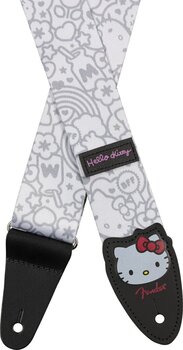 Correia têxtil para guitarra Fender Hello Kitty 2" Correia têxtil para guitarra White - 2