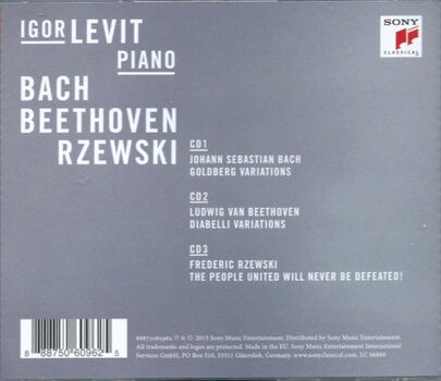 Hudební CD Igor Levit - Bach, Beethoven, Rzewski (3 CD) - 5