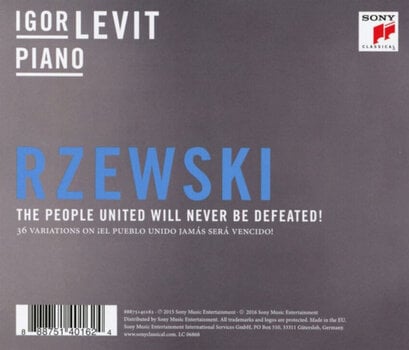 CD de música Igor Levit - The People United Will Never Be Defeated! - 36 Variations On ¡El Pueblo Unido Jamás Será Vencido! (CD) - 2