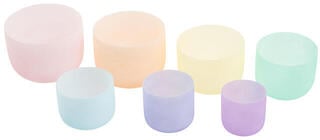 Perkusja dla terapii muzycznej Shamann Colored Crystal Set 432 Hz Zestaw misek kryształowych - 1