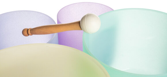 Perkusja dla terapii muzycznej Shamann Colored Crystal Set 432 Hz Zestaw misek kryształowych (Tylko rozpakowane) - 18