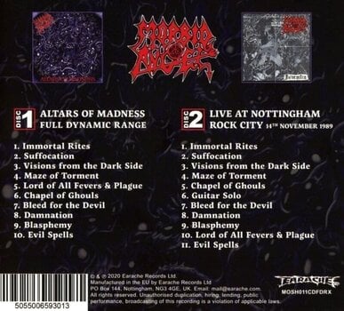 Hudební CD Morbid Angel - Altars Of Madness (Digipak) (2 CD) - 3