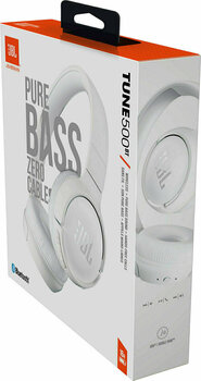 Wireless On-ear headphones JBL Tune 500BT White - 5