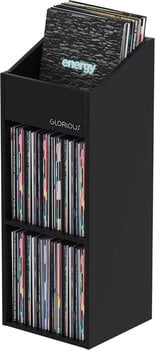 Baldai LP plokštelėms Glorious Record Rack 330 Black - 2