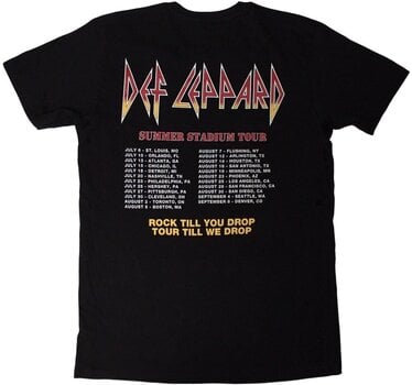 Tričko Def Leppard Tričko Summer Stadium Tour Unisex Black M - 2