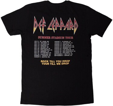 Tričko Def Leppard Tričko Summer Stadium Tour Unisex Black S - 2