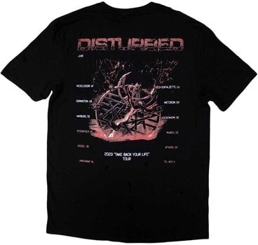 Tričko Disturbed Tričko European Tour 23 Medallion Unisex Black L - 2