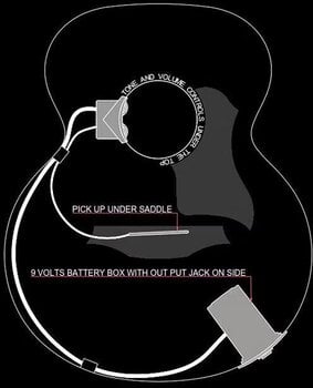 Jumbo Elektro-Akustikgitarren Bromo BAN8E Vintage Sunburst Jumbo Elektro-Akustikgitarren - 11