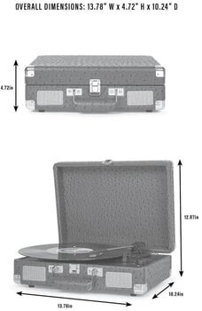 Přenosný gramofon
 Crosley Cruiser Plus White Sand Přenosný gramofon - 13