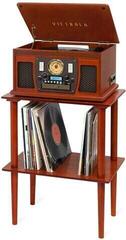 Möbel für LP-Schallplatten Victrola Wooden Stand with Record Holder Möbel für Schallplatten Brown - 3