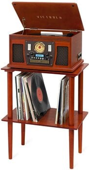 Nábytek pro LP desky Victrola Wooden Stand with Record Holder Nábytek pro LP desky Brown - 4