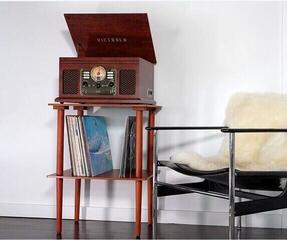 Möbel für LP-Schallplatten Victrola Wooden Stand with Record Holder Möbel für Schallplatten Brown - 4