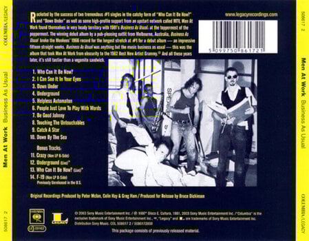 Muzički CD Men At Work - Business As Usual (Reissue) (Remastered) (CD) - 3