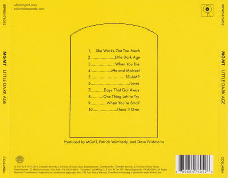 CD musicali MGMT - Little Dark Age (CD) - 2