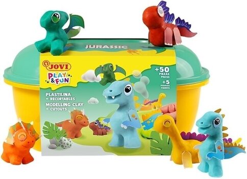 Children's Modelling Clay Jovi Play&Fun Children's Modelling Clay Jurrasic - 5