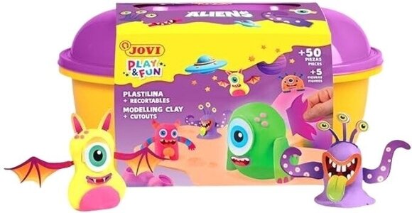 Children's Modelling Clay Jovi Play&Fun Children's Modelling Clay Aliens - 5