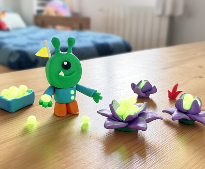 Boetseerklei voor kinderen Jovi Glow Boetseerklei voor kinderen 10 x 50 g - 4