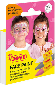 Pintura facial Jovi 175FA Juego de pintura facial Pink Silver And White - 4