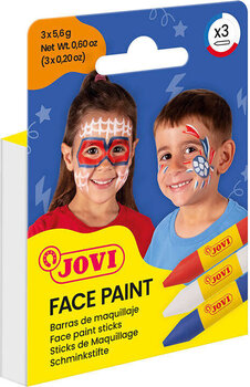 Barva na obličej Jovi 175AD Sada barev na obličej White Red And Blue - 4