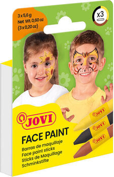Pictura pe fata Jovi 175AN Set de vopsea pentru față Yellow Brown And Black - 4