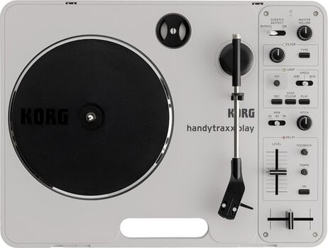 DJ Turntable Korg Handytraxx Play Grey DJ Turntable - 6