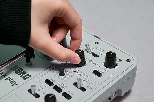 DJ Turntable Korg Handytraxx Play Grey DJ Turntable - 11
