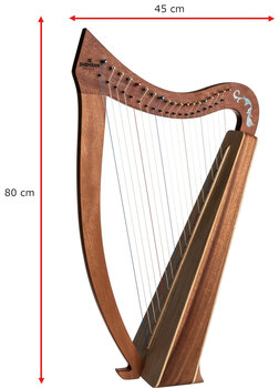 Арфа Shamann Lyre Big Size 19 Strings Earthwood Soul Арфа - 9