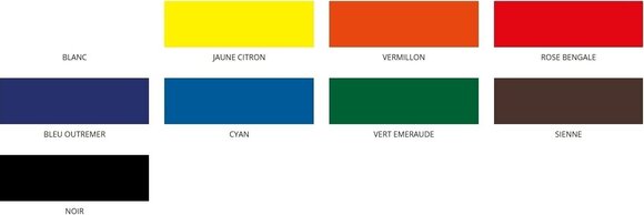 Colore Pébéo 130-009 Vernice marmorizzata Black 45 ml 1 pz - 3