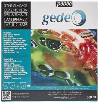 Plastiko menas Pébéo Gédéo 300ml Kit Glazing Resin - 2
