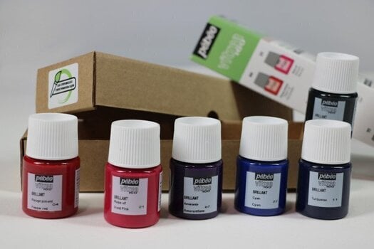 Pintura de vidrio Pébéo Vitrea 160 Set of Glass Paints 6 x 20 ml - 3