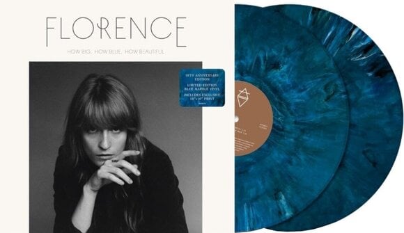 Vinylskiva Florence and the Machine - How Big, How Blue, How Beautiful (10th Anniversary) (Blue Marble Coloured) (2 LP) - 2