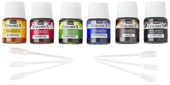 Rašalas Pébéo Colorex Set 6x20ml Essentials - 2