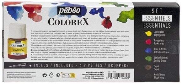 Rašalas Pébéo Colorex Set 6x20ml Essentials - 3