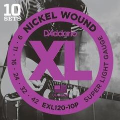 Cuerdas para guitarra eléctrica D'Addario EXL120-10P Cuerdas para guitarra eléctrica - 1